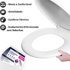 Assento Tampa Vaso Sanitário Oval Almofadado + Lixeira 6l Com