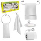 Assento Tampa Vaso Sanitário Oval Almofadado Branco + Kit Par