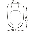 Assento Termofixa Para Louça Monte Carlo Branco S. Close