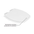 Assento Thema Poliéster Fechamento Suave Branco Sensea