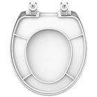 Assento Universal Oval Evolution Branco Conv. Polipropileno