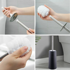 Assento Vaso Sanitário Oval Almofadado Preto + Escova Sanitár