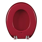Assento Vaso Sanitário Oval Almofadado Vermelho + Conjunto Fi