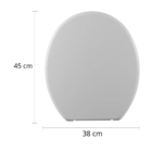 Assento Vaso Sanitário Tampa Oval Soft Branco + Escova Sanitá