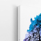 Astronauta Arte Roxa Minimalista Quadro Canvas 100x70cm