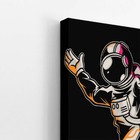 Astronauta Dançando Desenho Decoração Quadro Canvas 60x40cm
