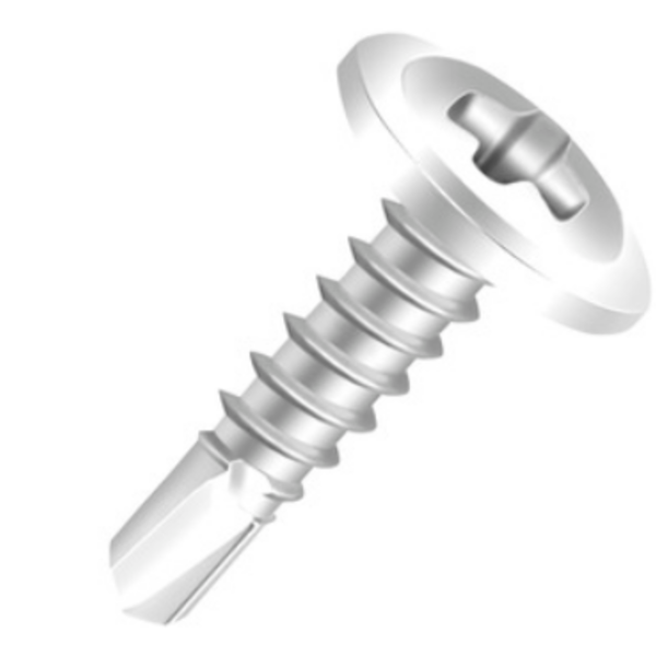 Auto Brocante Flangeado Philips 4,2 X 19 Zincado 100 Peças