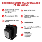 Auto Transformador 1500va Conversor De Voltagem 110v/220 e 22