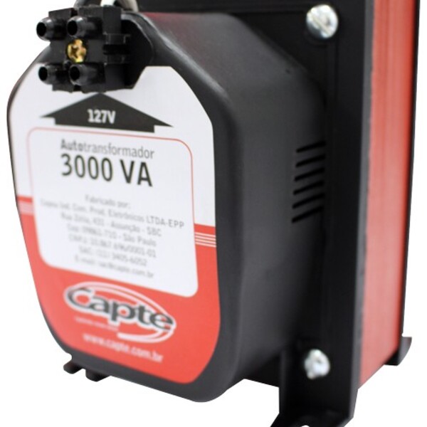 Auto Transformador 3000va/ 2100w Borne 110v/220v Tripolar Cap