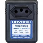 Auto Transformador Parede 127/220vac 30va Trp 3022 Preto Hayo