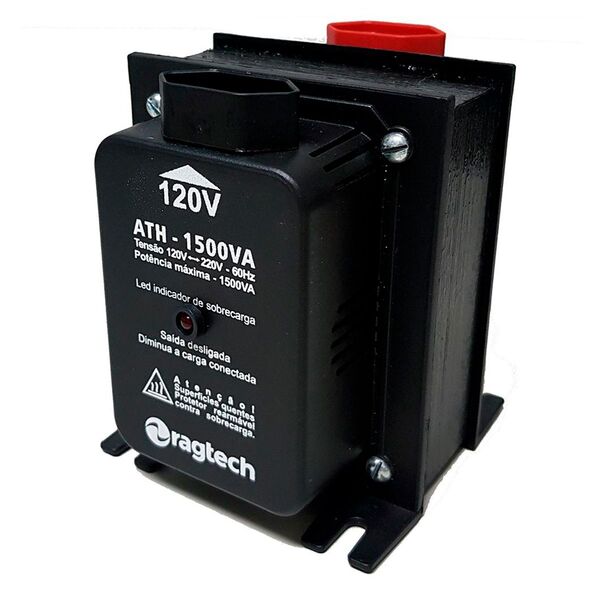 Auto Transformador Ragtech Ath 1500 Black 1500va Entrada 120v