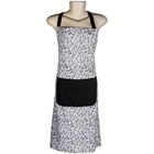 Avental Algodao Barcode Branco/preto 70 X 80 Cm