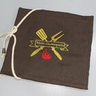 Avental Churrasqueiro Com Bolso Bordado Mestre Churrasqueiro