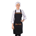 Avental Corpo Inteiro Estampa Pimenta Colorida Com Bolsos - P