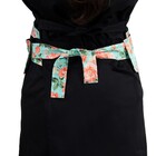 Avental De Cintura Chef De Cozinha Detalhe Floral Verde Tipo