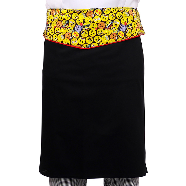 Avental De Cintura Chef De Cozinha Emoji - Wp Connect - Preto