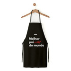 Avental De Cozinha Churrasqueiro Preto Melhor Pai Do Mundo