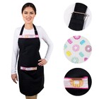 Avental De Cozinha Com Bolso Corpo Inteiro Estampa Cupcake -