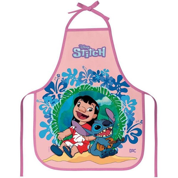 Avental Escolar Decorado Stitch Pvc 390x490mm