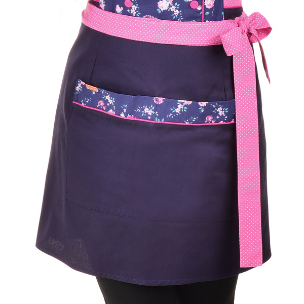 Avental Feminino Chef De Cozinha Saia Com Laço Azul Blueberry