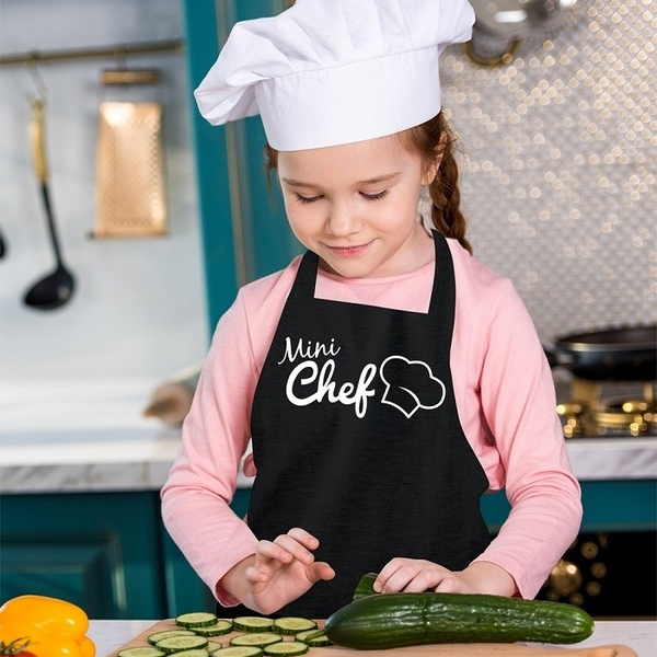 Avental Infantil Mini Chef - Estilo, Proteção Para Criançada