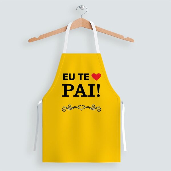 Avental Masculino Oxford Com Regulador De Altura Amarelo Eu T