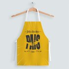 Avental Masculino Oxford Com Regulador De Altura Amarelo Feli