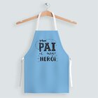 Avental Masculino Oxford Com Regulador De Altura Azul Meu Pai