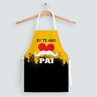 Avental Masculino Oxford Com Regulador De Altura Preto E Amar