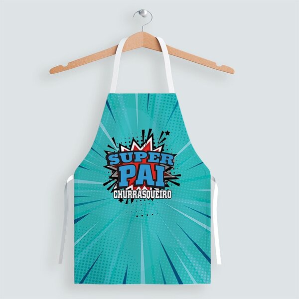 Avental Masculino Oxford Com Regulador De Altura Verde Super