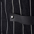 Avental Masterchef Preto Listrado Luva Descanso Kit 3 Peças U