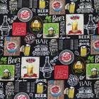 Avental Mestre Cervejeiro Branco Vermelho Barman Garçom - Bra