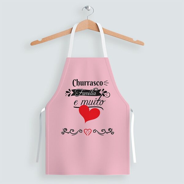 Avental Oxford Com Regulador De Altura Churrasco E Família Ro