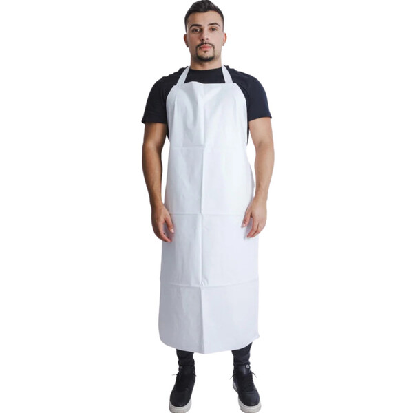 Avental Proteção Pvc 0,30 Com Fivela Branco Epi Maicol Ca 377