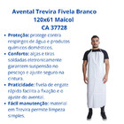 Avental Proteção Pvc Trevira Fivela Branco 120x61 Cm Maicol
