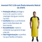 Avental Segurança Pvc 0,30 Com Fivela Amarelo Maicol Ca 37475
