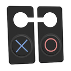 Aviso De Porta Gamer Botôes X E Bola