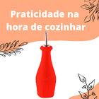 Azeiteiro De Porcelana 350ml Vermelho Assar E Servir Germer