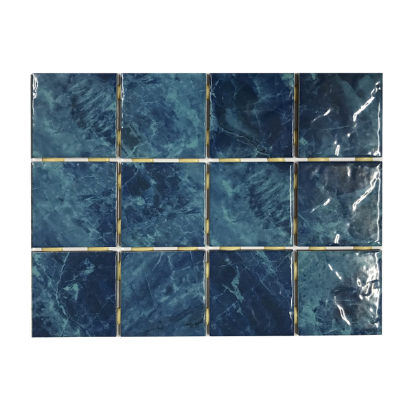 Azulejo Acquadios Azul Brilhante 1M² 10x10 - Acqualeste Pisci