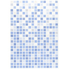 Azulejo Borda Arredondada Brilhante Vitral Azul 33x46cm Ceral 2130265