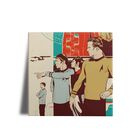 Azulejo Decorativo Personalizado Star Trek Equipe