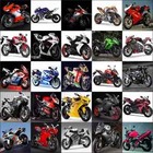 Azulejo Hidráulico Em Adesivos Motos Esportivas Kit 25 Peças