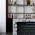 Azulejo Revestimento Cor Preto Black 10x20 Bisotê - Strufaldi