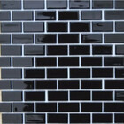 Azulejo Revestimento Cor Preto Black 10x20 Bisotê - Strufaldi