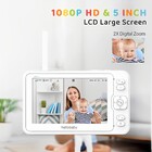 Babá Eletrônica Hellobaby Tela 5 Pol Câmera Sem Fio 2.4ghz