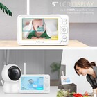 Babá Eletrônica Hellobaby Tela 5 Pol Câmera Sem Fio 2.4ghz