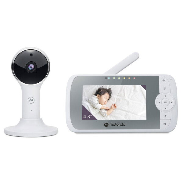 Babá Eletrônica Motorola 4.3 Fhd Com Visão Noturna Wi-fi Bran