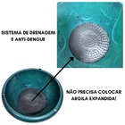 Bacia 19cm Com Haste Para Jardim Suspenso Vaso Anti-dengue -