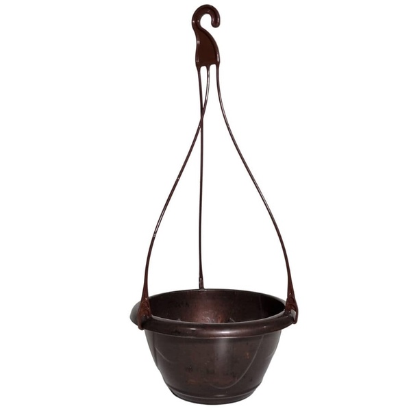 Bacia 19cm Com Haste Para Jardim Suspenso Vaso Anti-dengue -