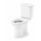 Bacia Com Caixa Acoplada Duplo Acionamento Debba Round Branco